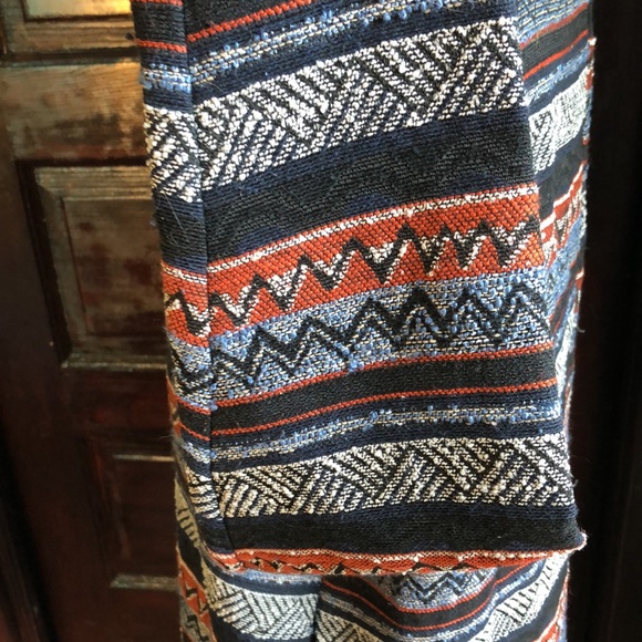 Anthropologie Southwest theme Elodie Medium Jacket/navy/red/white/light blue - Picture 7 of 16